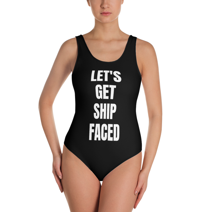 Ship Faced One-Piece Swimsuit