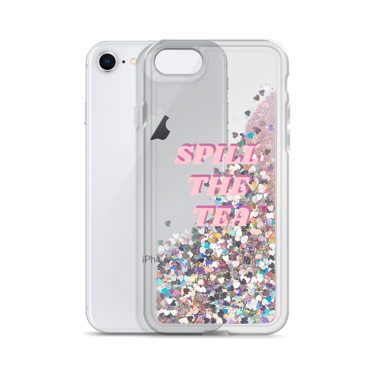 Liquid Glitter 'Spill the Tea' Phone Case